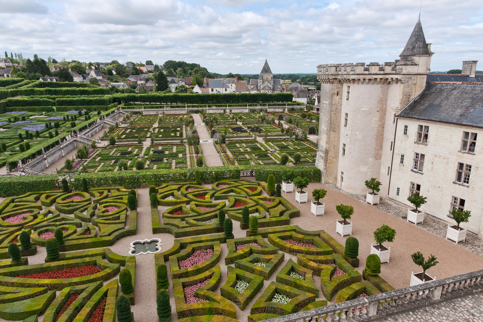 Château de villandry et ses jardins à la française